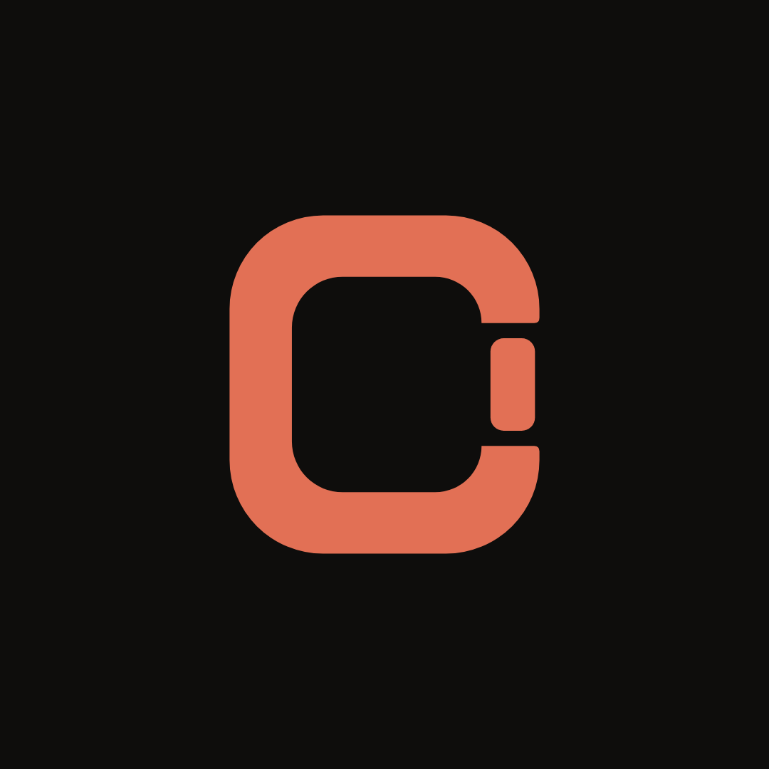 Orange on black